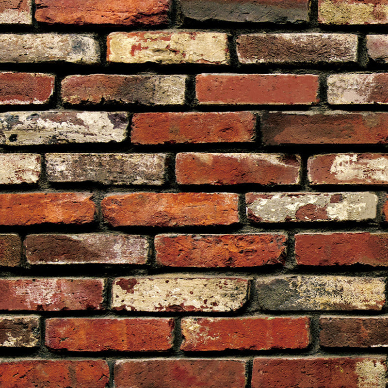 Peel and Stick Brick Wallpaper Roll Industrial Fashion Vinyl Wall Art, 48.4 sq-ft