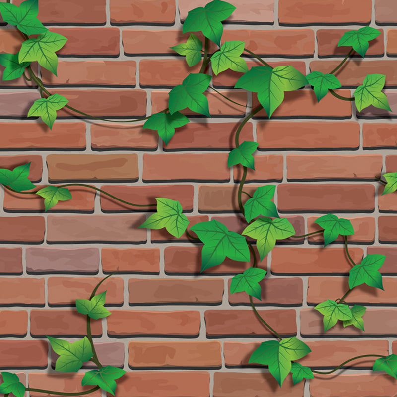 Peel and Stick Brick Wallpaper Roll Industrial Fashion Vinyl Wall Art, 48.4 sq-ft