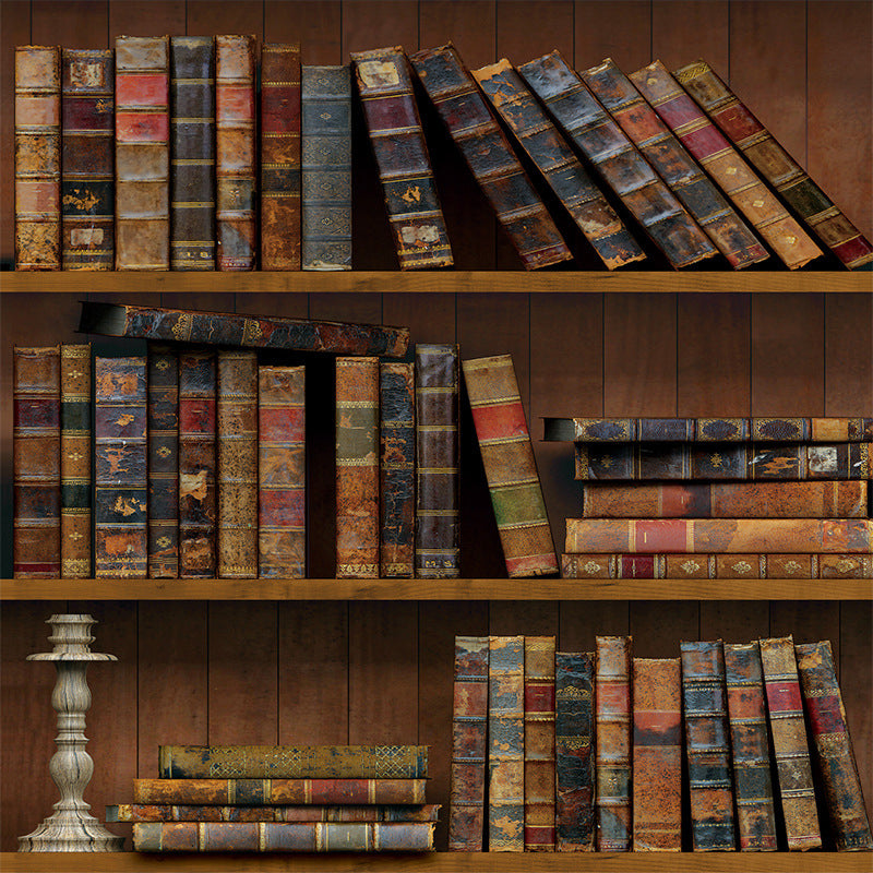 Peel off Stone Patterned Wallpaper Roll Industrial Style Vinyl Wall Decor, 64.6 sq-ft