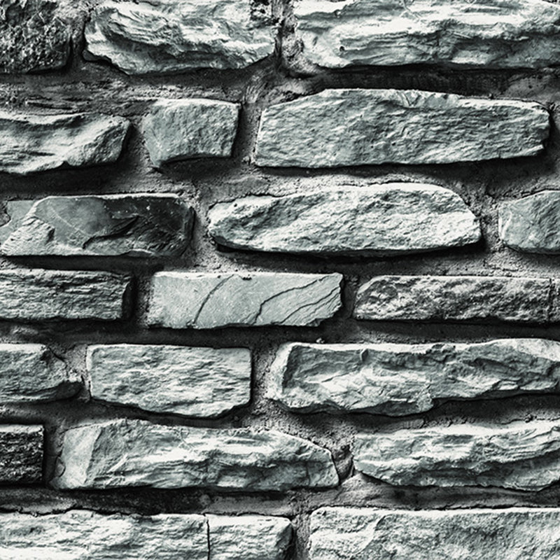 Industrial Brick Wallpaper Roll PVC Unpasted Multicolor Wall Covering for Accent Wall