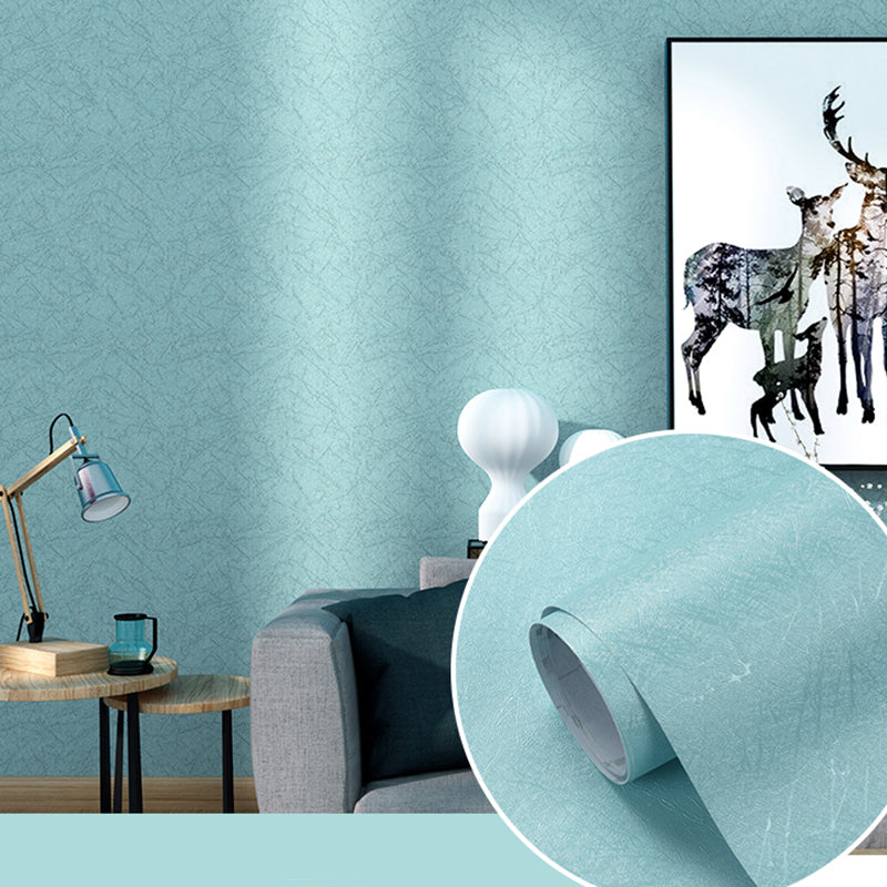 Effen gekleurd behangrol Peel and Paste Scandinavische woonkamer wanddecoratie, 5,8 vierkante meter