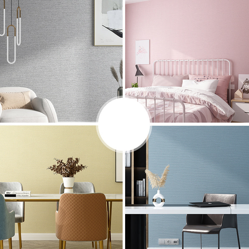 Pastellfarbene, einfarbige Tapetenrolle, selbstklebende, minimalistische Wohnzimmer-Wanddekoration