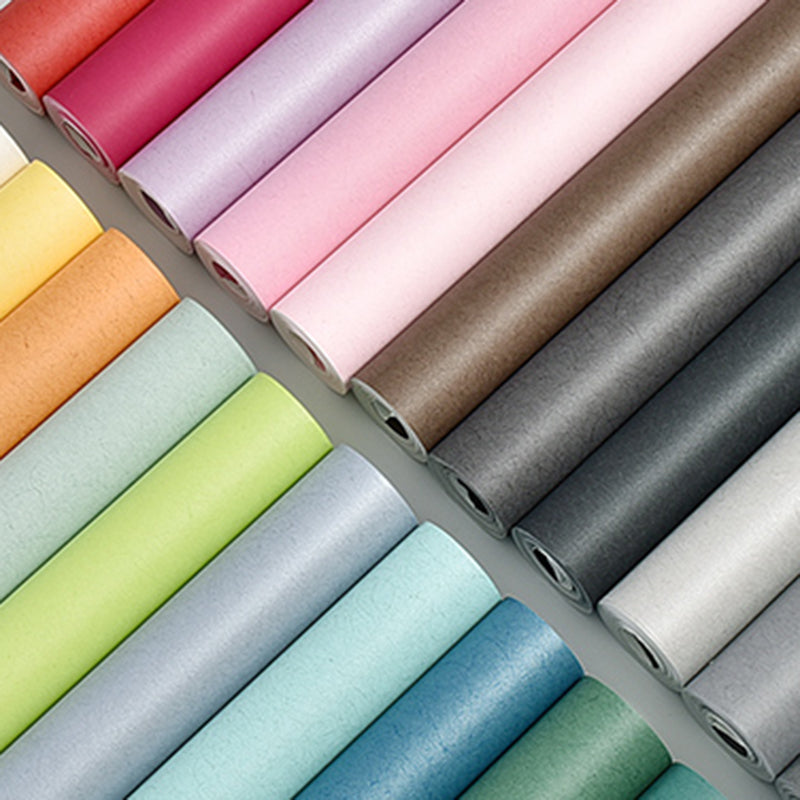 Wallpaper Roll Solid Color Patterned Multi-Colored Simplicity Style Wall Covering