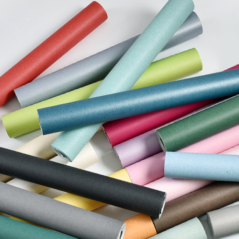 Wallpaper Roll Solid Color Patterned Multi-Colored Simplicity Style Wall Covering