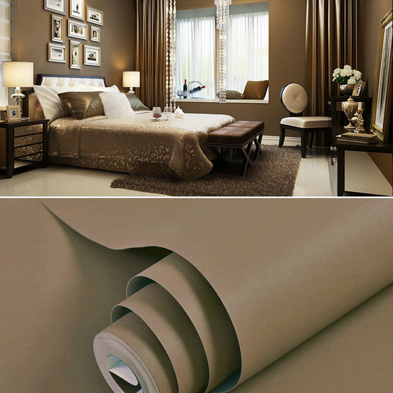 Wallpaper Roll Solid Color Patterned Multi-Colored Simplicity Style Wall Covering