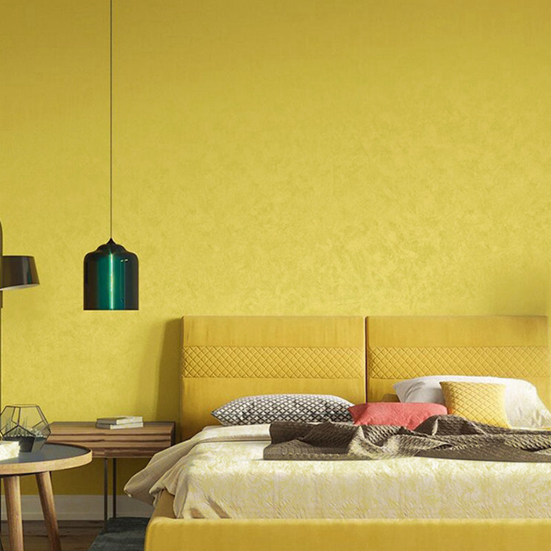 Scandinavian Style Wallpaper Roll Pure Patterned Non-Pasted Wall Decor, Soft Color