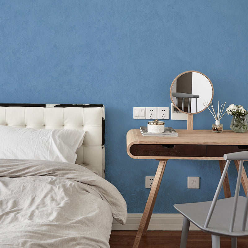 Scandinavian Style Wallpaper Roll Pure Patterned Non-Pasted Wall Decor, Soft Color