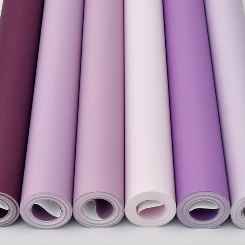 Plain Patterned Wallpaper Roll Simplicity Non-Pasted Bedroom Wall Decor, 31' L x 20.5" W