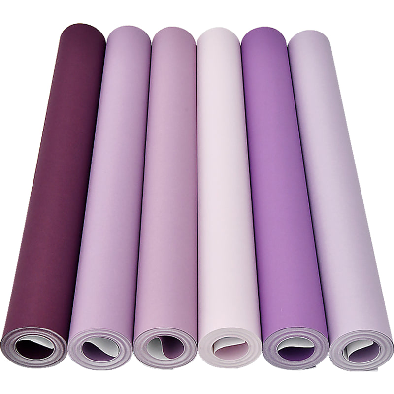 Plain Patterned Wallpaper Roll Simplicity Non-Pasted Bedroom Wall Decor, 31' L x 20.5" W