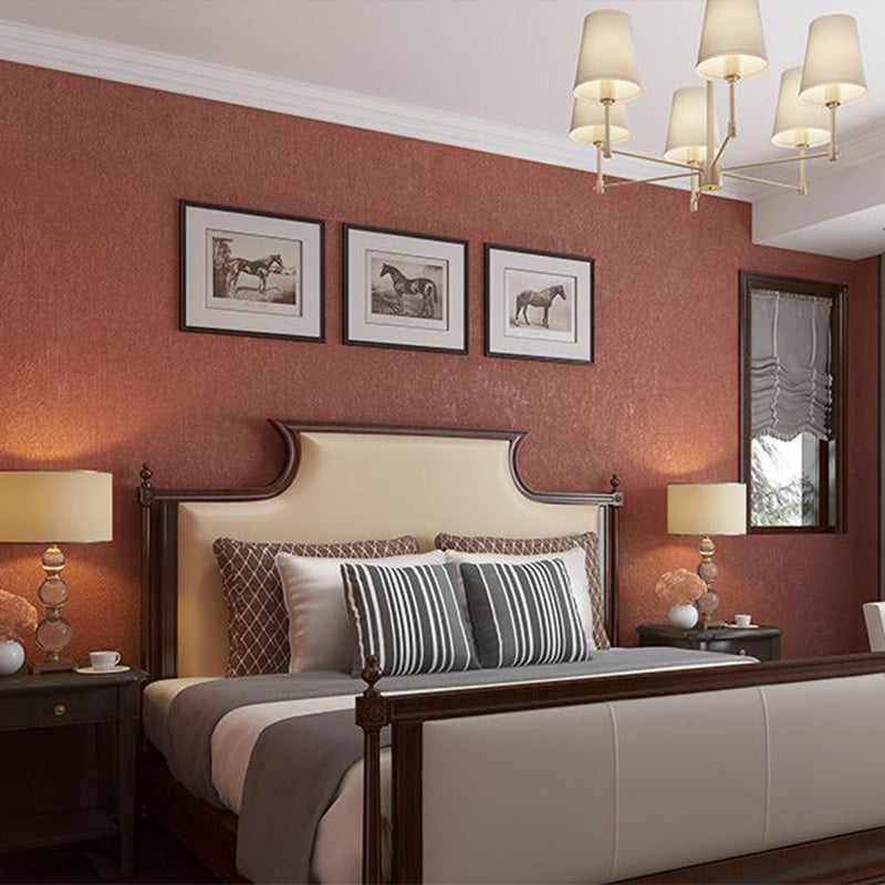 Unpasted Pure Color Wallpaper Roll Simple Non-Woven Fabric Wall Art, 31' L x 20.5" W