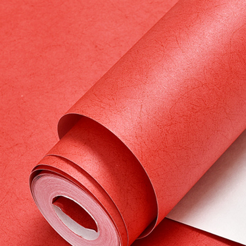 Unpasted Pure Color Wallpaper Roll Simple Non-Woven Fabric Wall Art, 31' L x 20.5" W