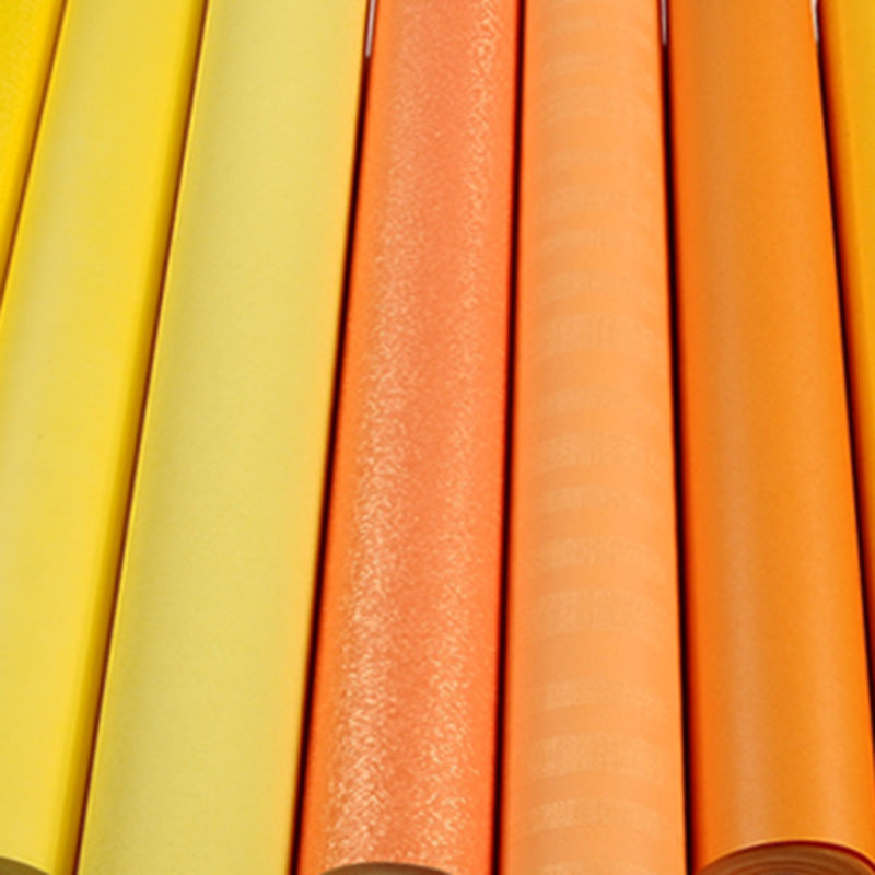 Solid Color Patterned Wallpaper Roll Soft Color Textured Non-Pasted Wall Covering