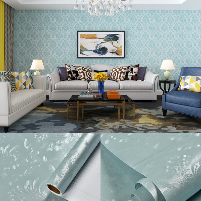 Stick Wallpaper Roll Pastel Color Vinyl Textured Solid Color Nordic Style Wall Art