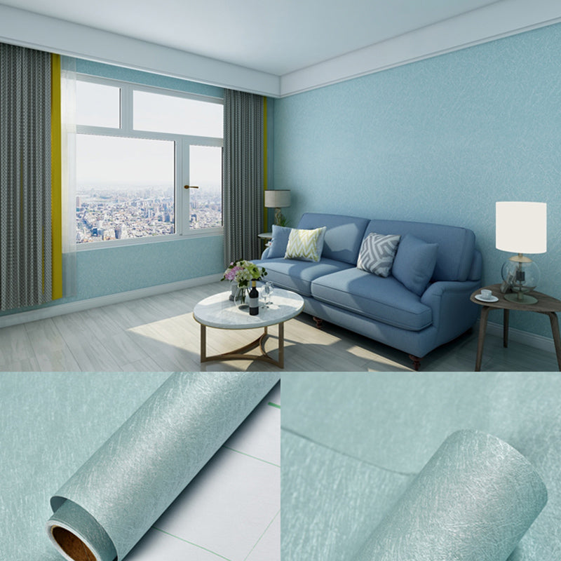 Stick Wallpaper Roll Pastel Color Vinyl Textured Solid Color Nordic Style Wall Art
