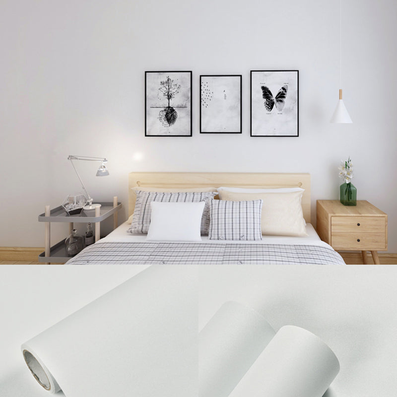 Stick Wallpaper Roll Pastel Color Vinyl Textured Solid Color Nordic Style Wall Art
