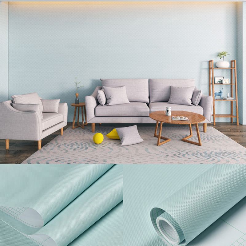 Stick Wallpaper Roll Pastel Color Vinyl Textured Solid Color Nordic Style Wall Art