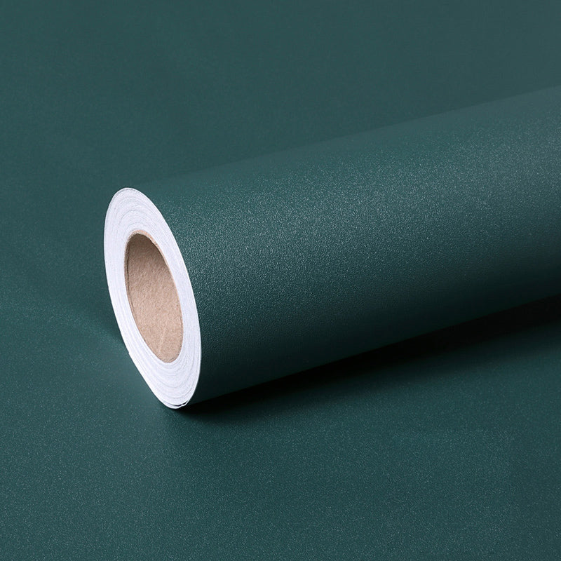 Scandinavian Wallpaper Roll Solid-Colored Self Stick Wall Covering, Multi-Colored