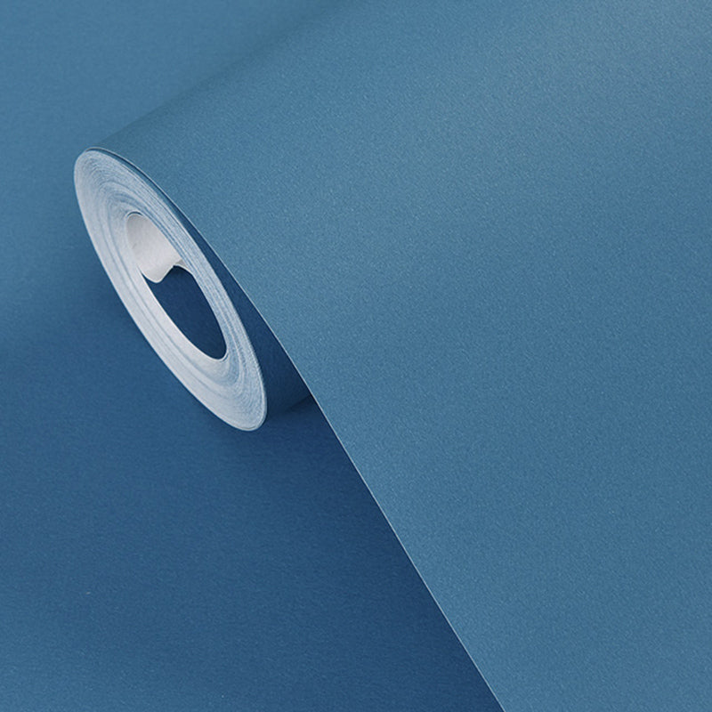 Multicolor Plain Wallpaper Roll Stain Resistant Simplicity Style Bedroom Wall Art