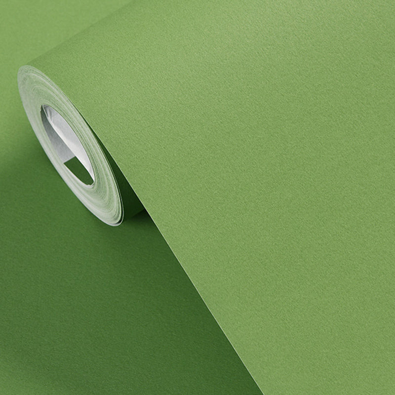 Multicolor Plain Wallpaper Roll Stain Resistant Simplicity Style Bedroom Wall Art