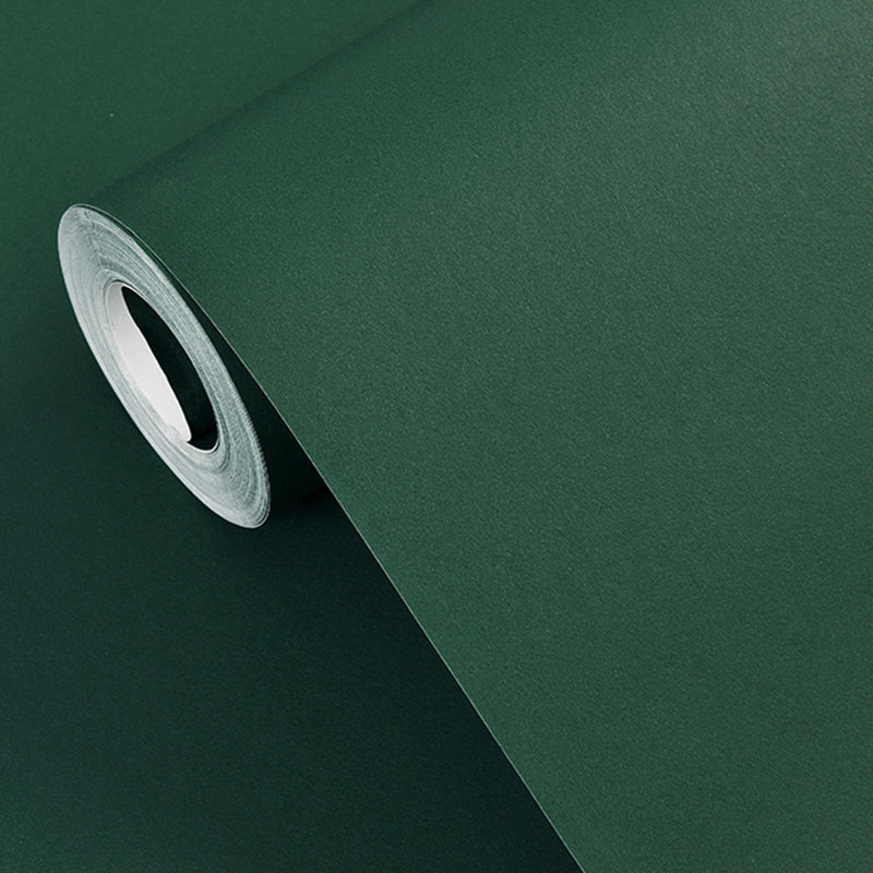 Multicolor Plain Wallpaper Roll Stain Resistant Simplicity Style Bedroom Wall Art