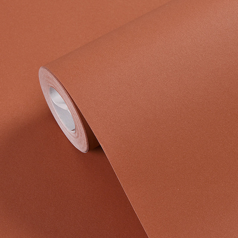 Multicolor Plain Wallpaper Roll Stain Resistant Simplicity Style Bedroom Wall Art