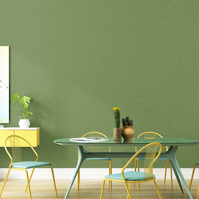 Scandinavian Solid-Colored Wallpaper Roll Living Room 31' L x 20.5" W Wall Art, Pastel Color