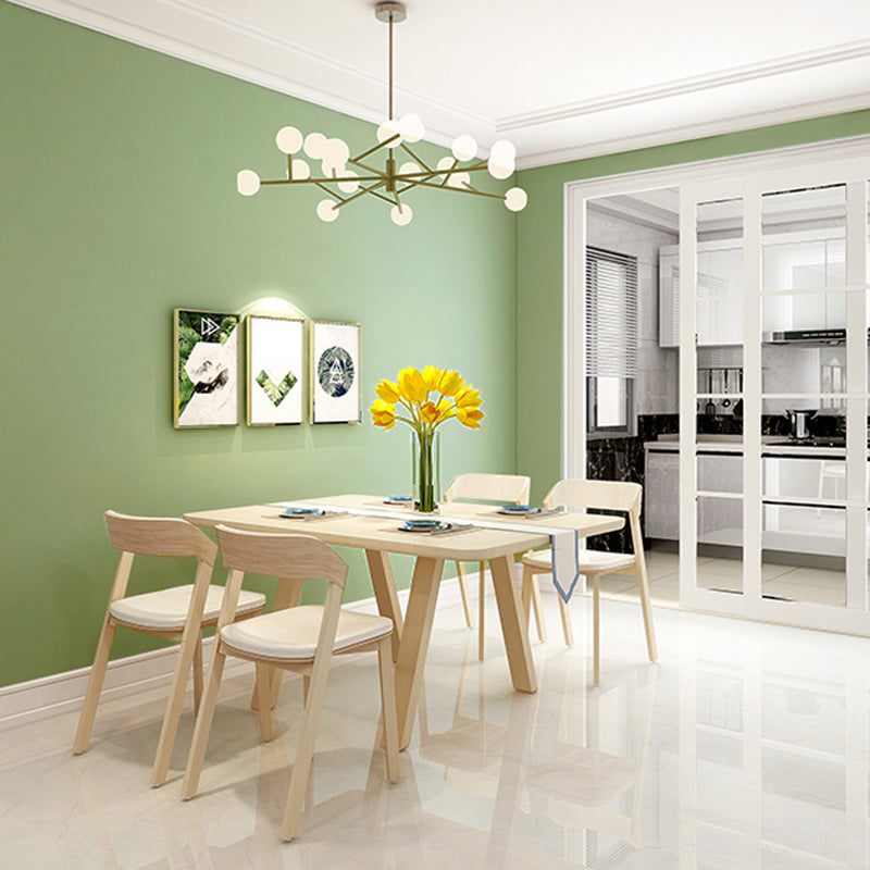 Scandinavian Solid-Colored Wallpaper Roll Living Room 31' L x 20.5" W Wall Art, Pastel Color