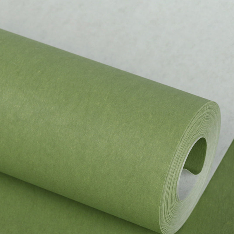 Scandinavian Solid-Colored Wallpaper Roll Living Room 31' L x 20.5" W Wall Art, Pastel Color