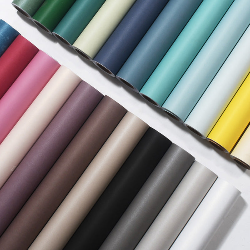 Plain Wallpaper Roll Contemporary Self Sticking Living Room Wall Art, 33' L x 20.5" W