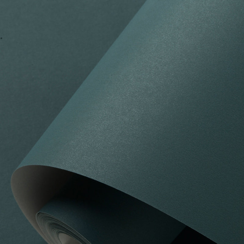 Minimalist Style Wallpaper Roll Pastel Color Plain Wall Covering, 33' L x 20.5" W
