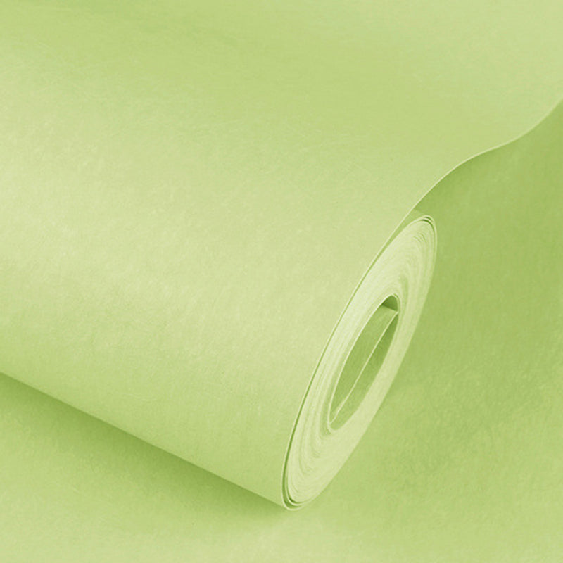 Solid Color Pattern Wallpaper Roll Unpasted Simple Style Bedroom Wall Art, 54.2-sq ft
