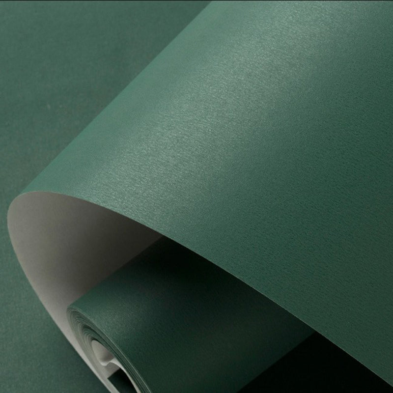 Solid Color Pattern Wallpaper Roll Unpasted Simple Style Bedroom Wall Art, 54.2-sq ft