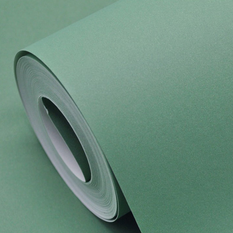 Solid Color Pattern Wallpaper Roll Unpasted Simple Style Bedroom Wall Art, 54.2-sq ft