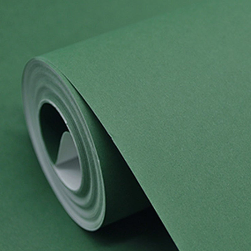 Solid Color Pattern Wallpaper Roll Unpasted Simple Style Bedroom Wall Art, 54.2-sq ft