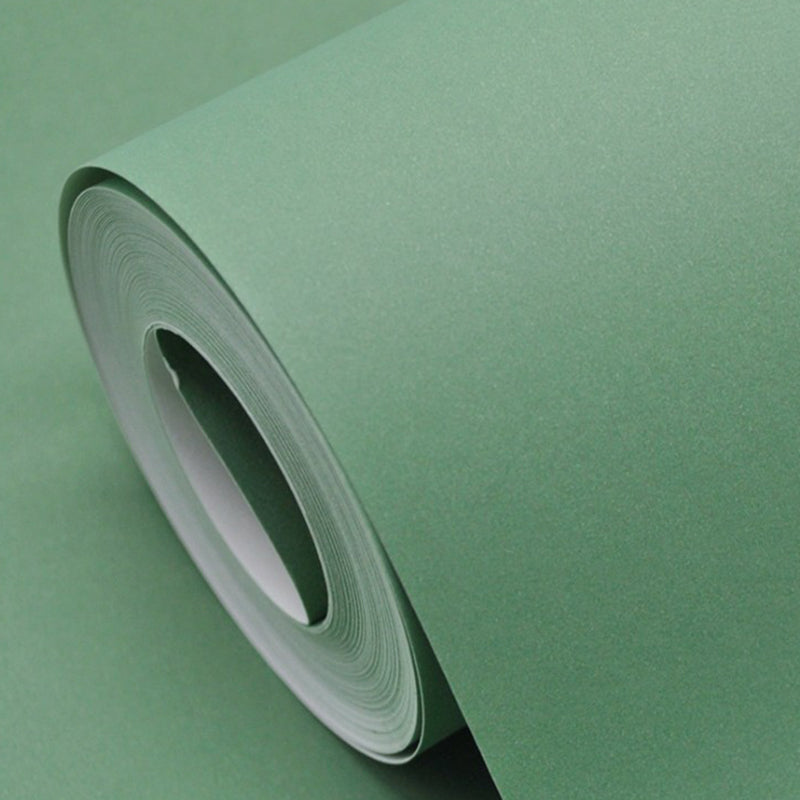 Solid Color Pattern Wallpaper Roll Unpasted Simple Style Bedroom Wall Art, 54.2-sq ft