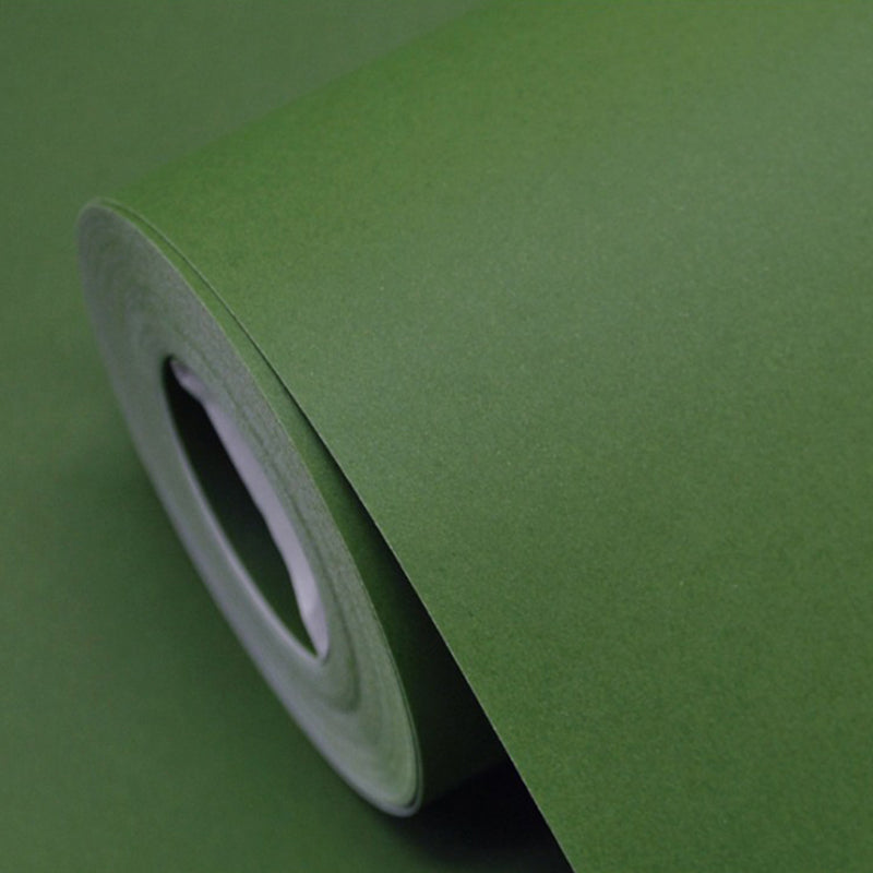 Solid Color Pattern Wallpaper Roll Unpasted Simple Style Bedroom Wall Art, 54.2-sq ft