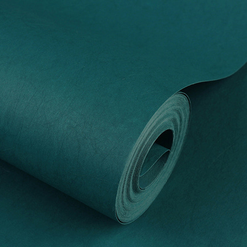 Solid Color Pattern Wallpaper Roll Unpasted Simple Style Bedroom Wall Art, 54.2-sq ft