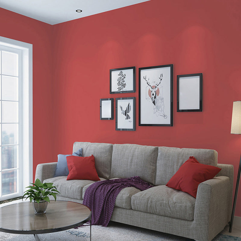 Unpasted Wallpaper Roll Soft Color Non-Woven Cloth Textured Plain Nordic Wall Art