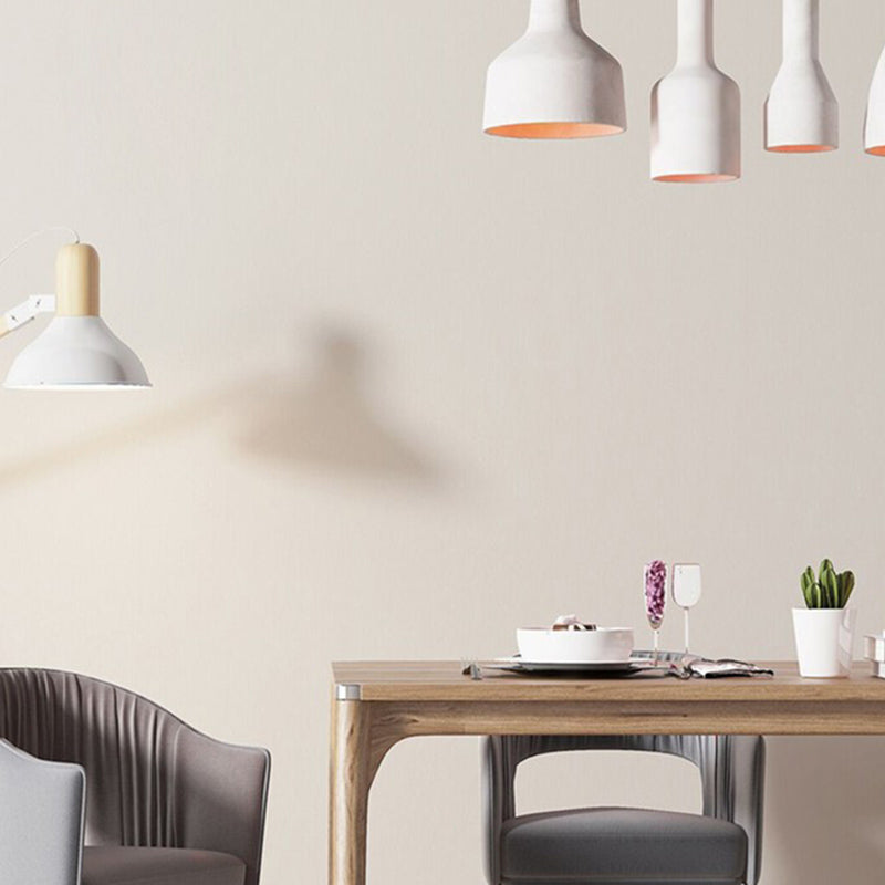 Unpasted Wallpaper Roll Soft Color Non-Woven Cloth Textured Plain Nordic Wall Art