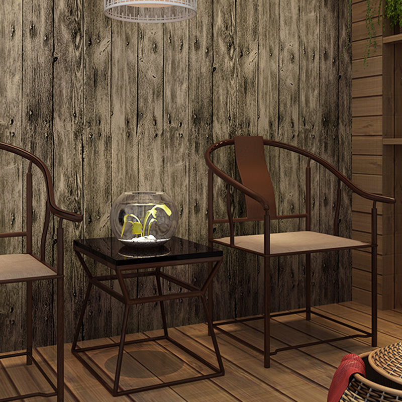 Wood Printing Wallpaper Roll Multiple Colors Industrial Wall Decor for Living Room