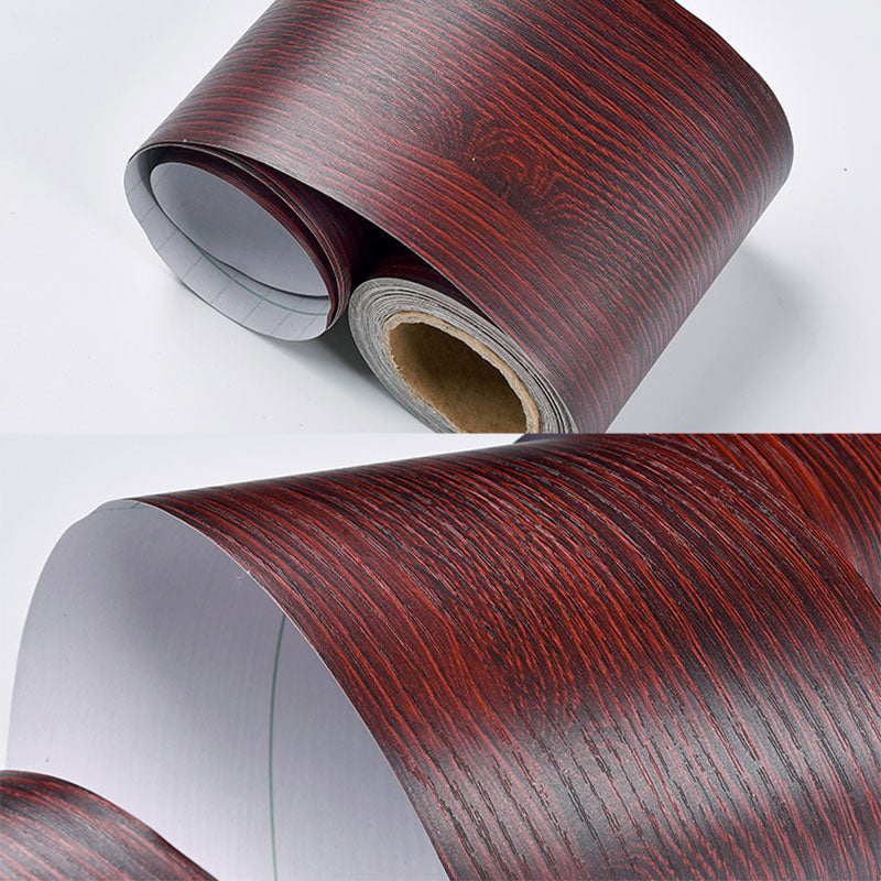 Self Sticking Wood Like Wallpaper Border Non-Woven Industrial Wall Decor for Living Room