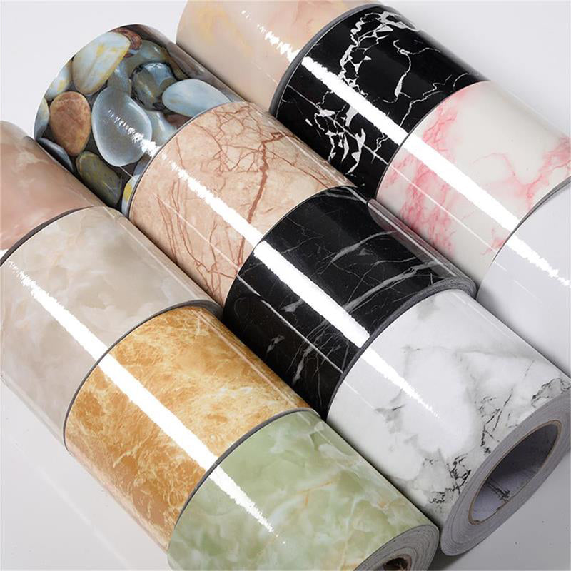 Self-Adhesive Wood Printed Wallpaper Border Simple Non-Woven Wall Art, 33' L x 8" W