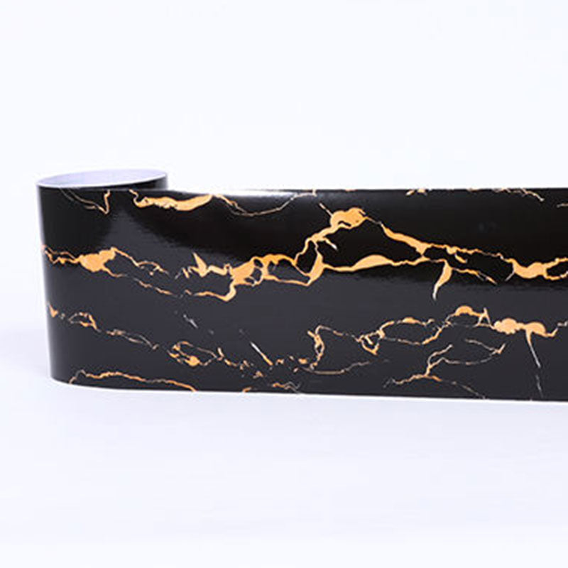 Self-Adhesive Wood Printed Wallpaper Border Simple Non-Woven Wall Art, 33' L x 8" W