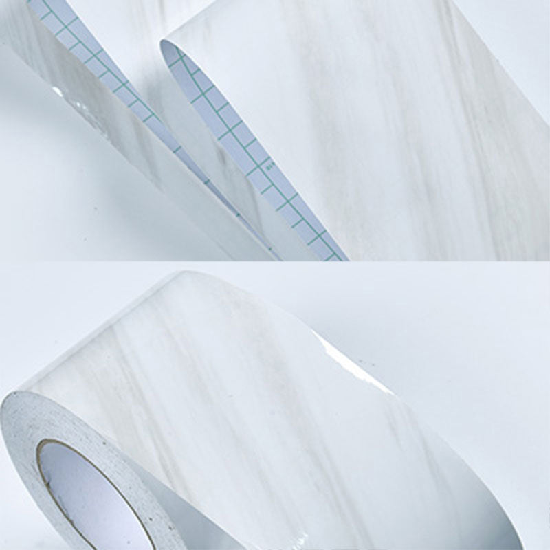 Self-Adhesive Wood Printed Wallpaper Border Simple Non-Woven Wall Art, 33' L x 8" W