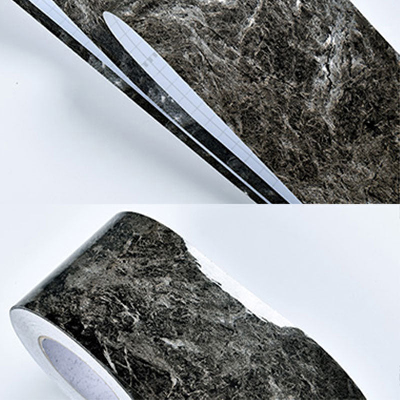 Self-Adhesive Wood Printed Wallpaper Border Simple Non-Woven Wall Art, 33' L x 8" W