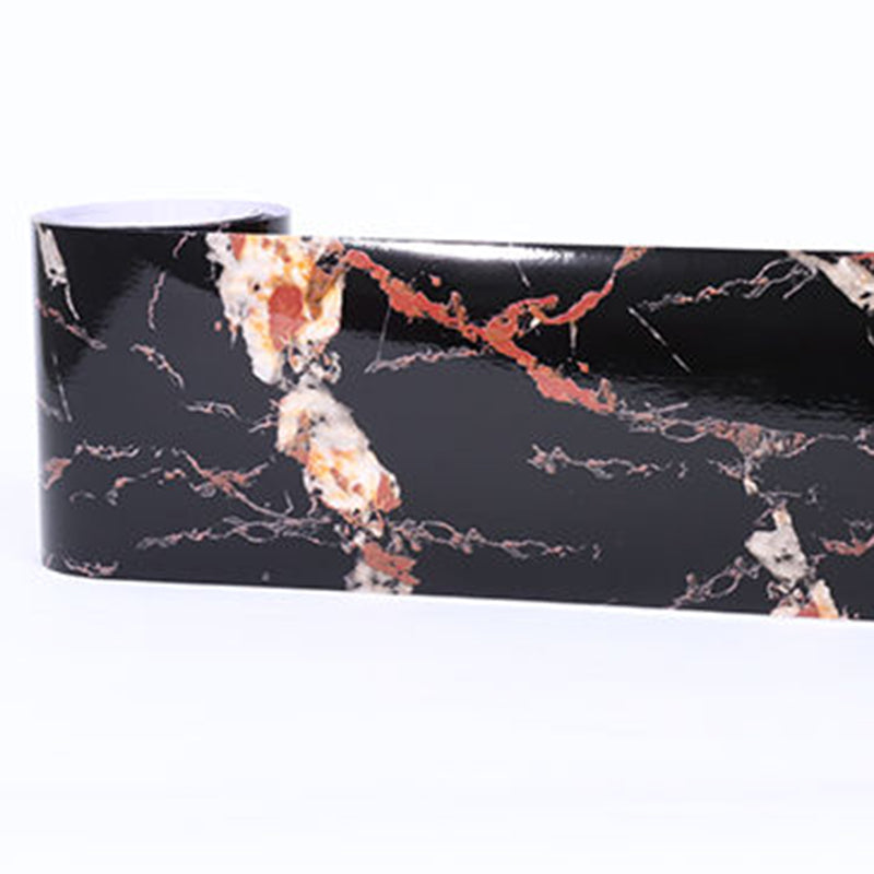 Self-Adhesive Wood Printed Wallpaper Border Simple Non-Woven Wall Art, 33' L x 8" W