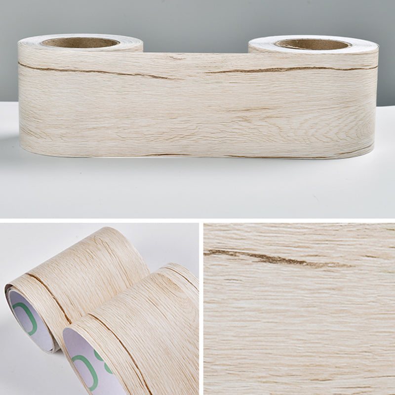 Industrial Wallpaper Border Wood Printing Stick on Wall Covering, Multiple Colors