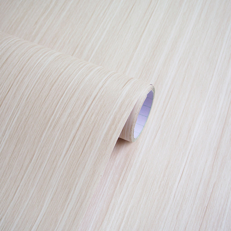 Faux Wood Wallpaper Roll Peel and Paste Industrial Living Room Wall Decor, 6.5 sq-ft