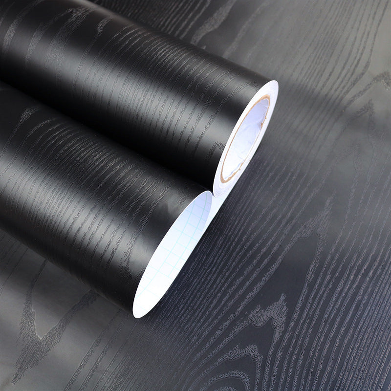 Faux Wood Wallpaper Roll Peel and Paste Industrial Living Room Wall Decor, 6.5 sq-ft