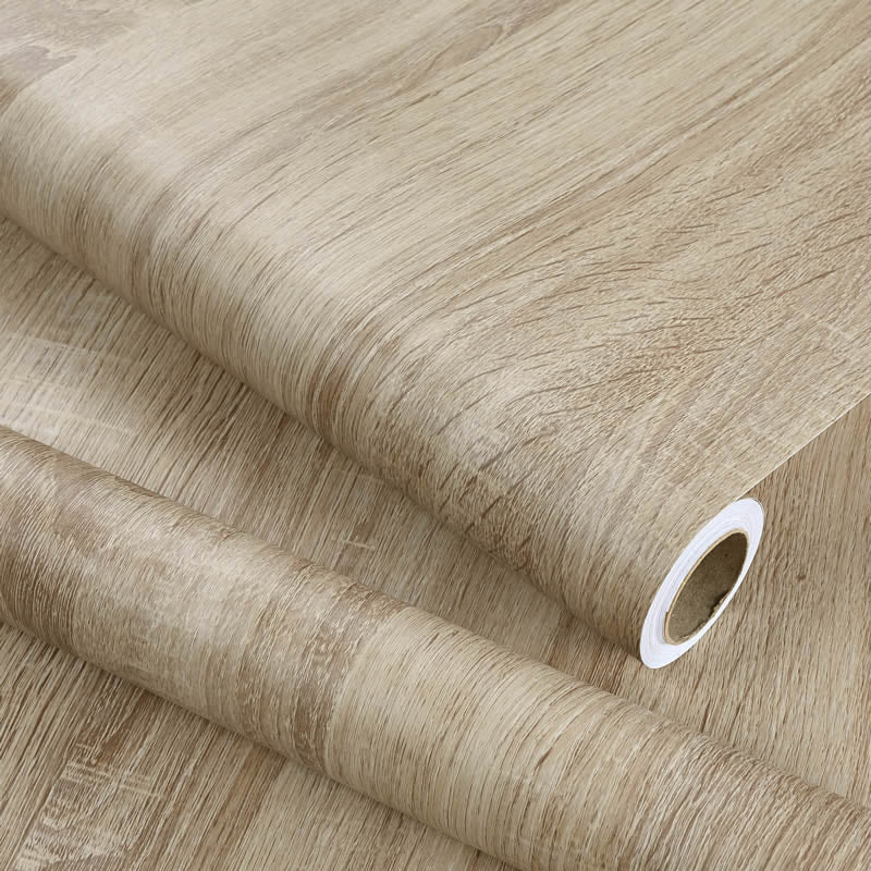 Peel and Paste Wood Wallpaper Roll Industrial Non-Woven Wall Covering, 16' L x 23.5" W